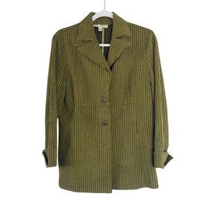 VINTAGE GREEN CORDUROY BLAZER SIZE 6